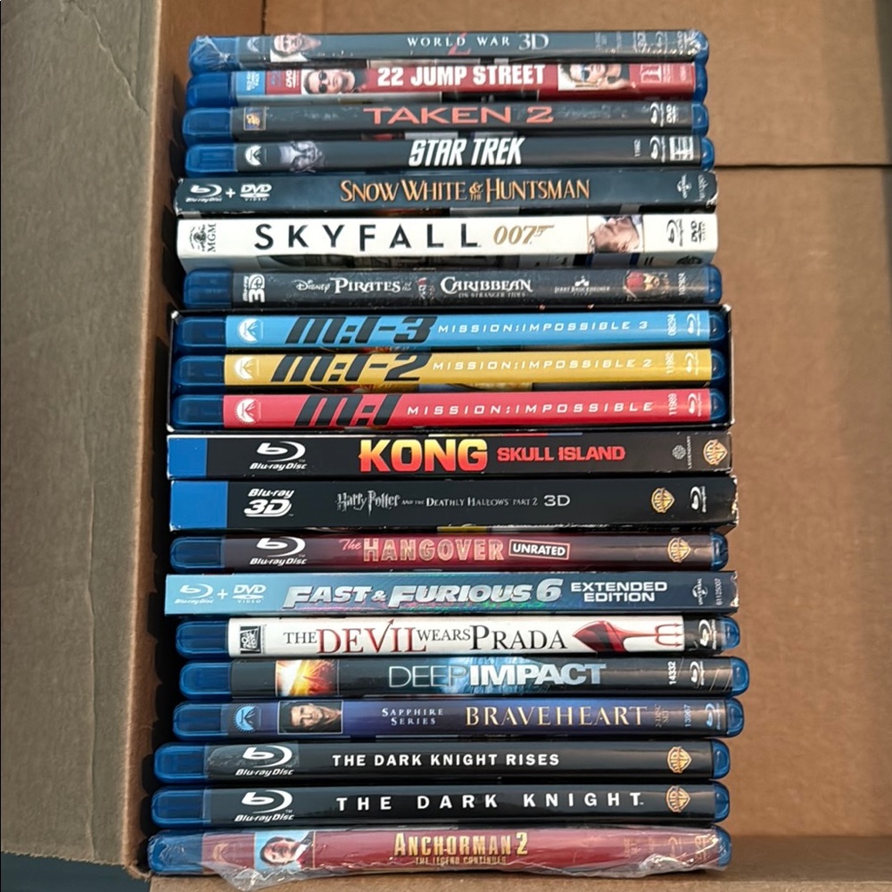 Blu-ray Movie Collection - Multi-Color Set